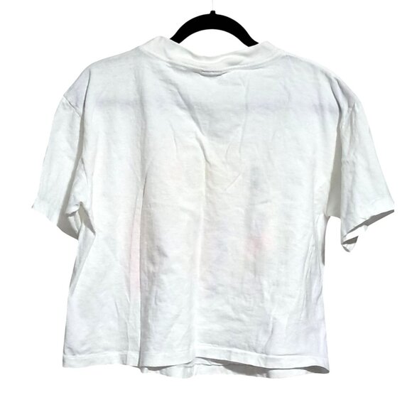 Vintage OP Womens Crop Top Neon Surfing 1989 Ocean Pacific Shirt Single Stitch - Picture 6 of 9